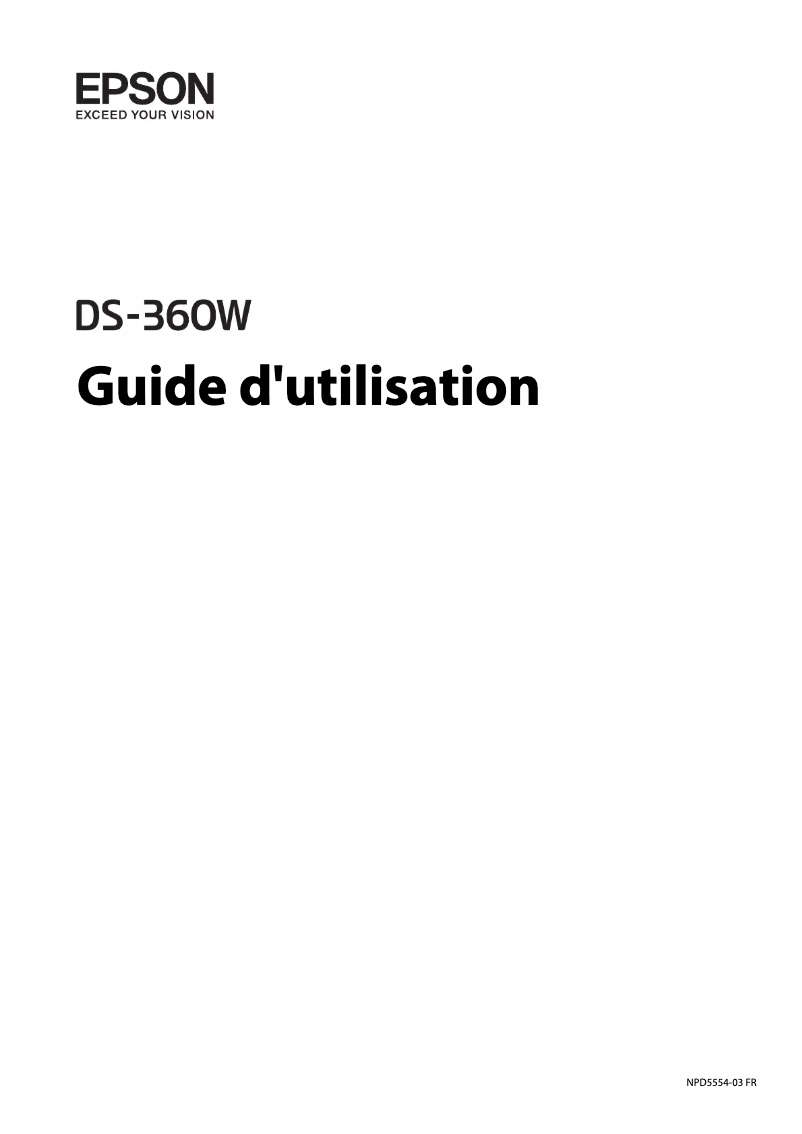 Página 1 del manual Manual de usuario Epson WorkForce DS-360W