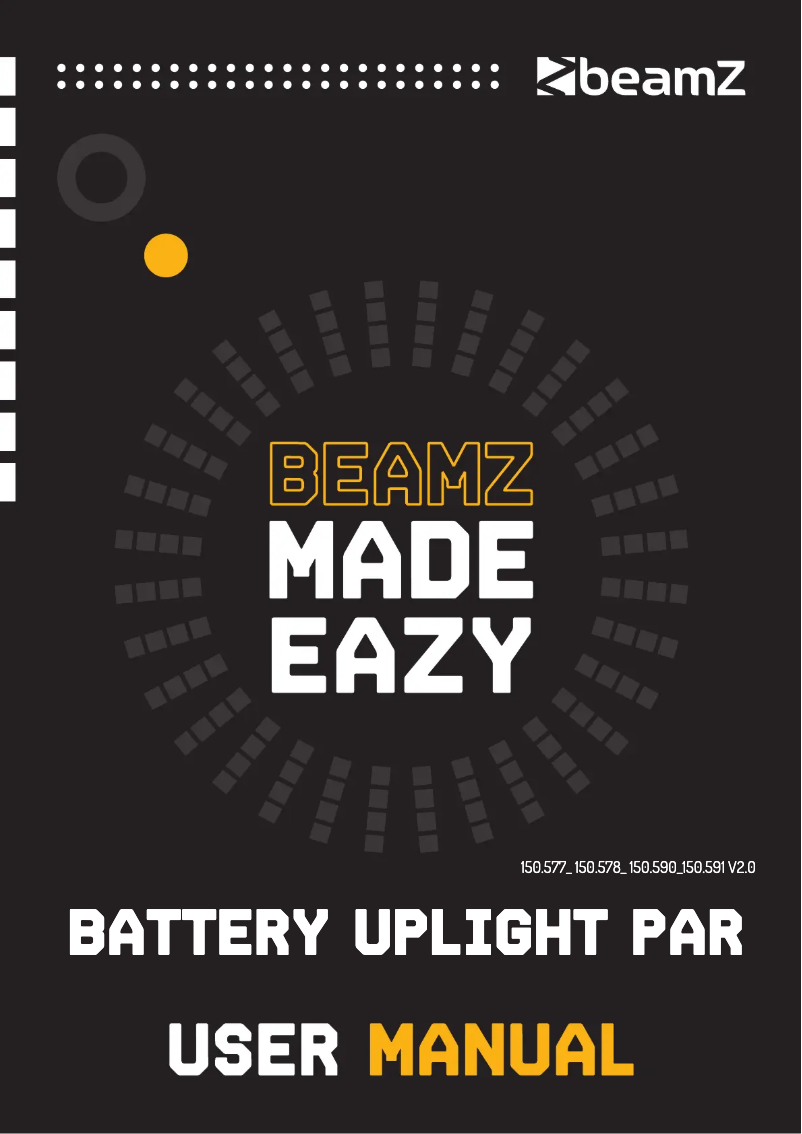 Page n°1 - Manuel utilisateur BeamZ BBP96SC