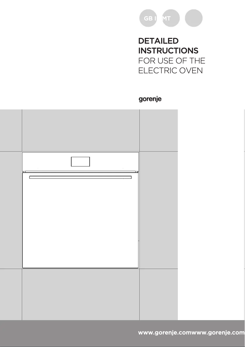 Page 1 de la notice Manuel utilisateur Gorenje BO799S50X