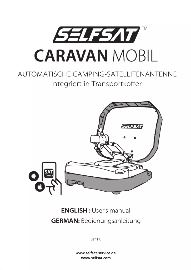 Page n°1 - Manuel utilisateur Selfsat Caravan Mobil