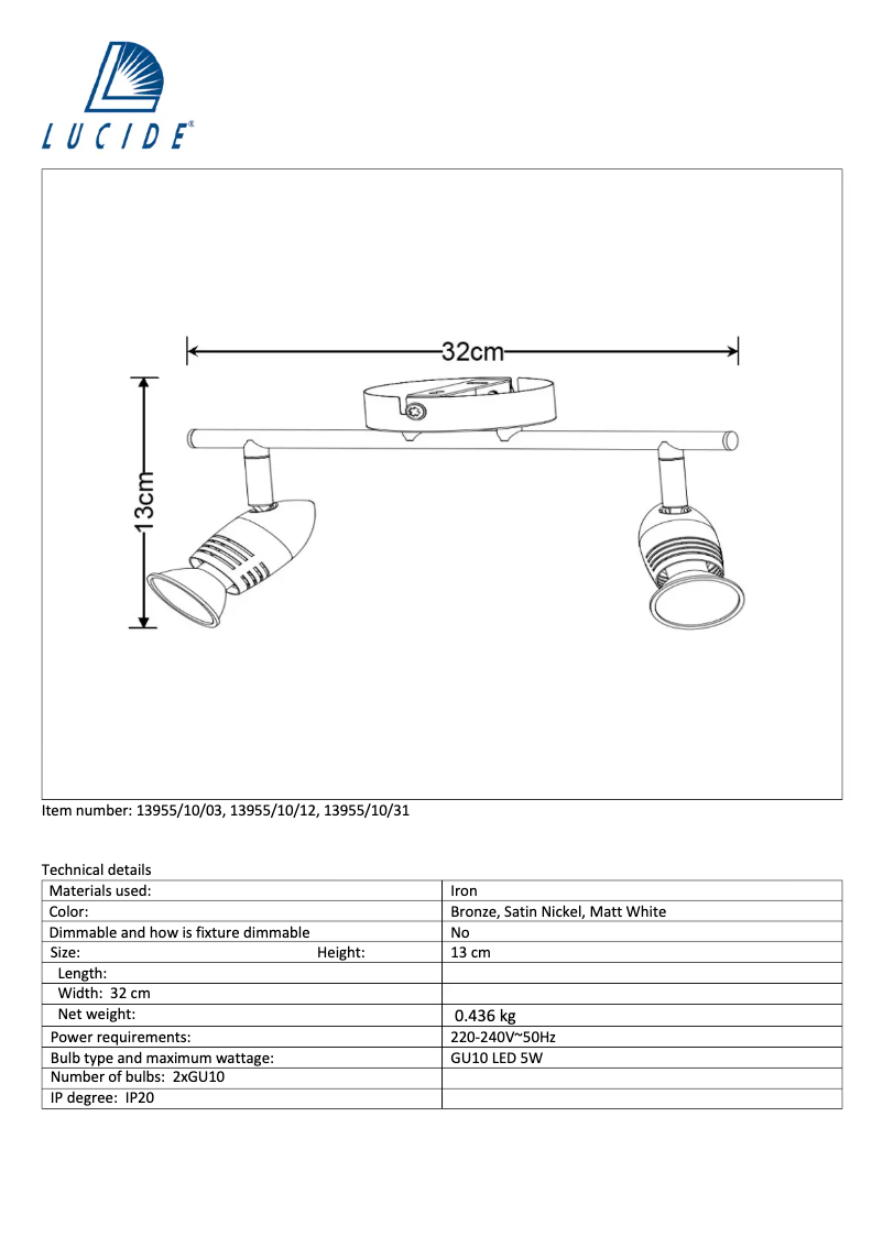 Image de la première page du manuel de l'appareil Caro 13955/10/12