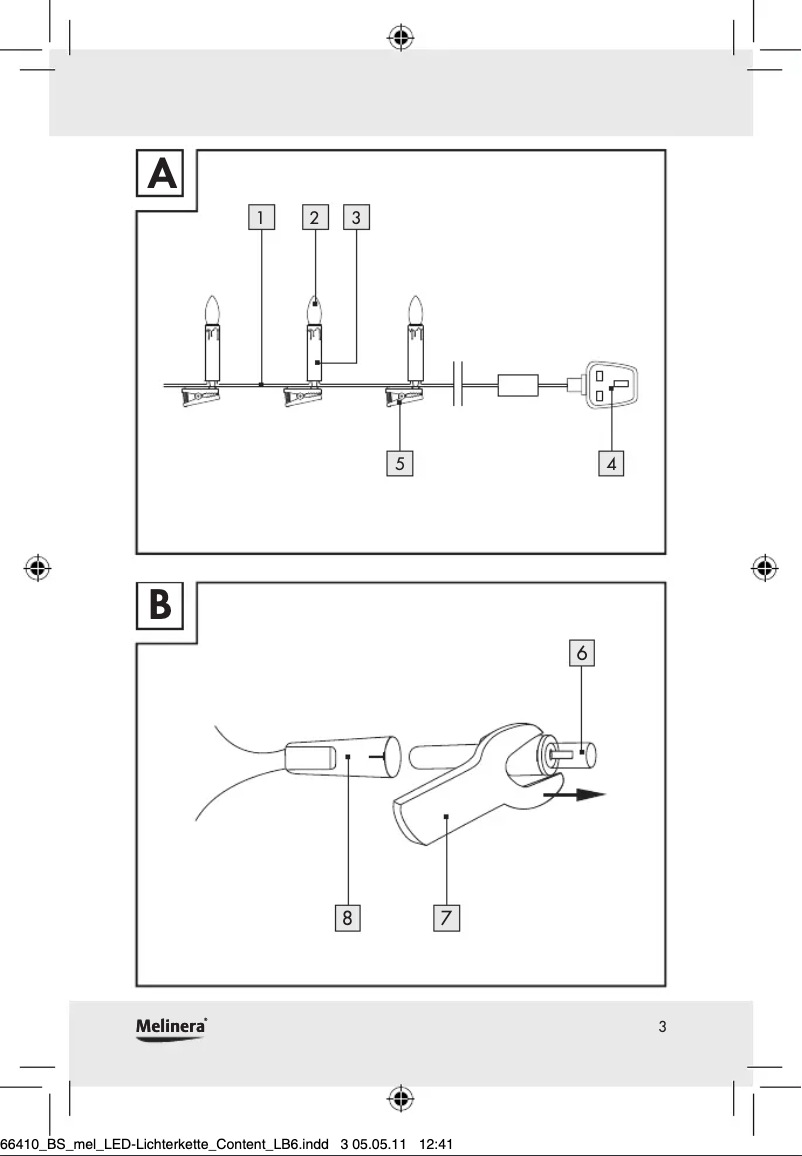 Page 1 de la notice Manuel utilisateur Melinera IAN 74410