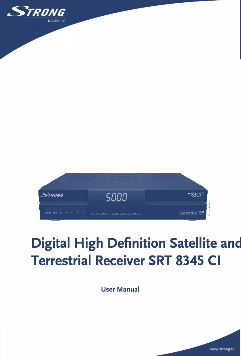 Page 1 de la notice Manuel utilisateur Strong SRT 8345 CI