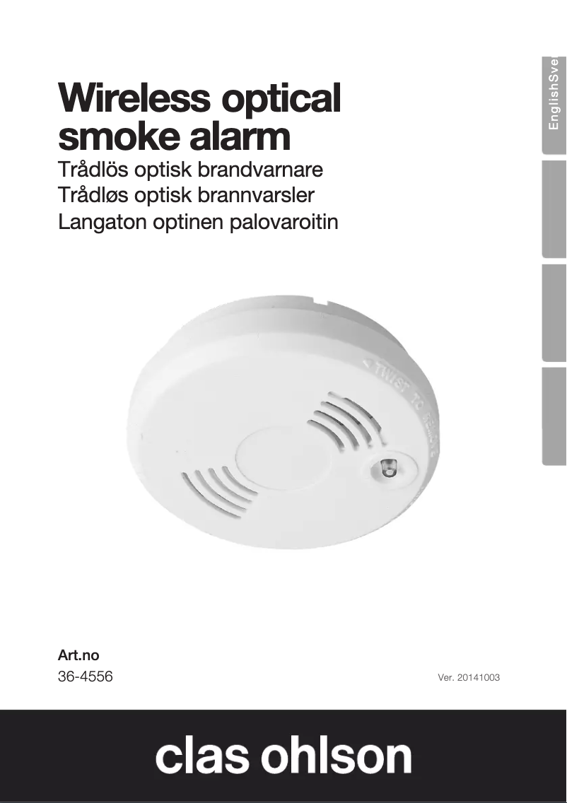 Página 1 del manual Manual de usuario Clas Ohlson 32-4556