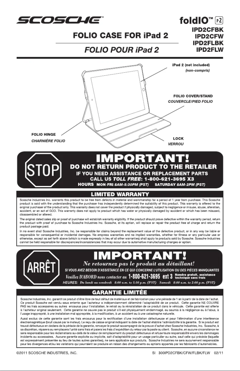 Image de la première page du manuel de l'appareil IPD2CFW