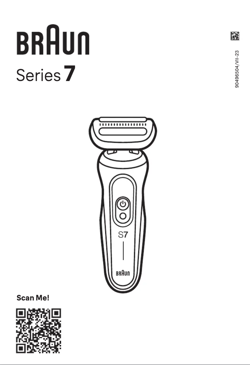 Page n°1 - Manuel utilisateur Braun Series 7 5764