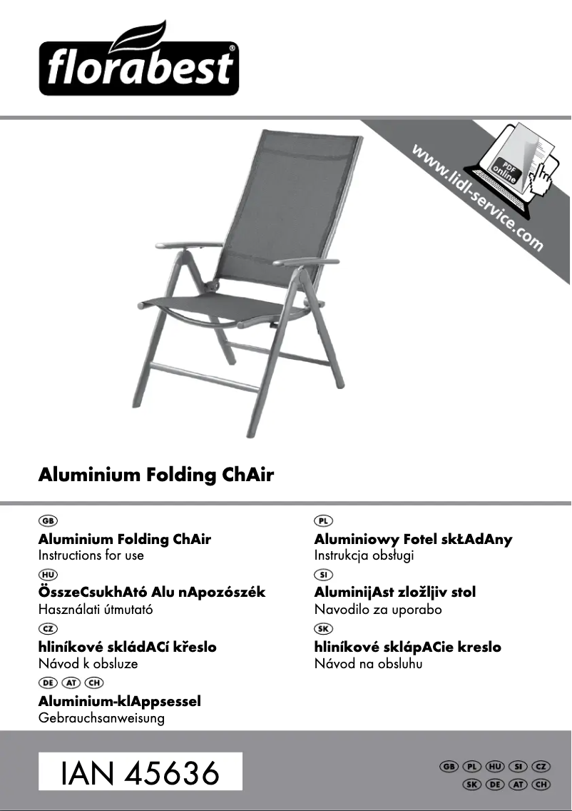 Page 1 de la notice Manuel utilisateur Florabest KS-1707