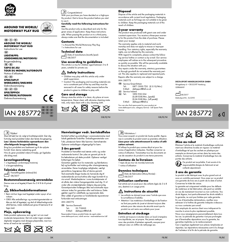 Imagen de la primera página del manual del dispositivo IAN 285772