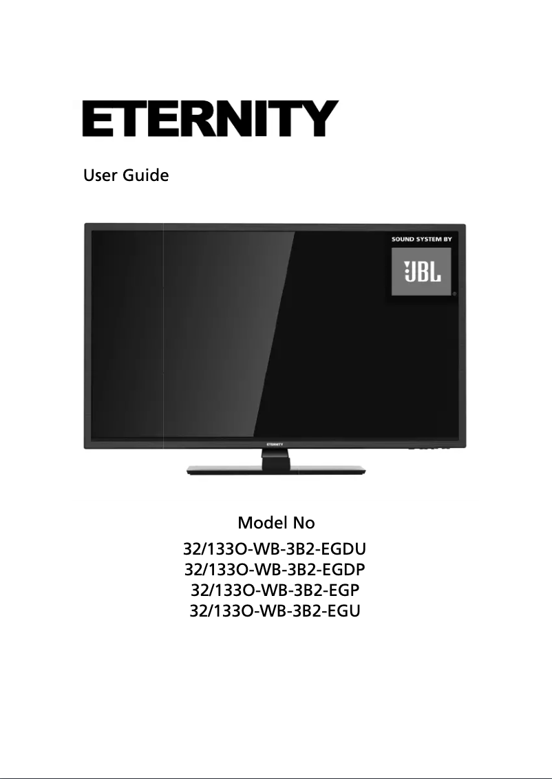 Page 1 of the manual User Manual Eternity 32/133O-WB-3B2-EGDP-UK
