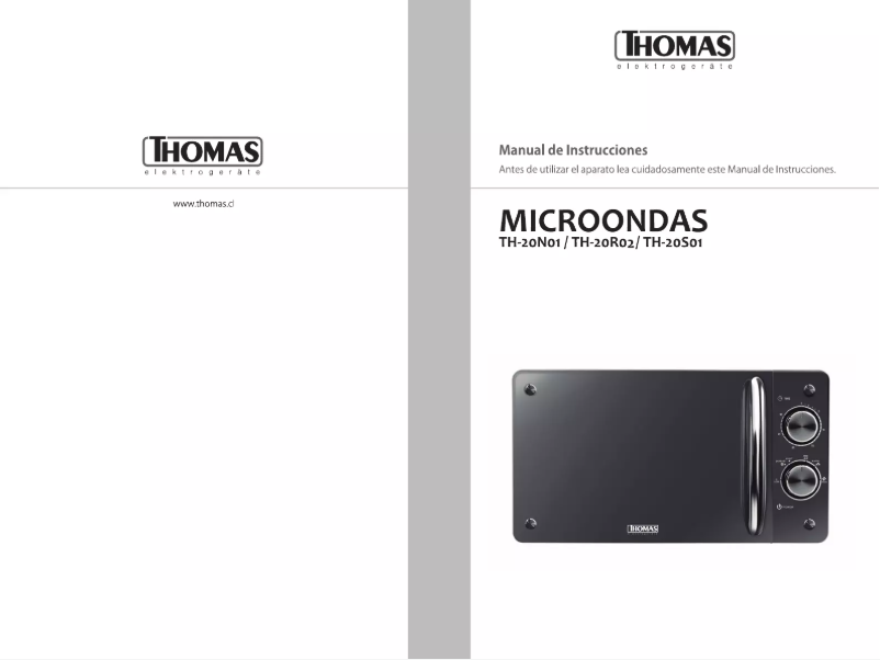 Page 1 de la notice Manuel utilisateur Thomas TH-20R02