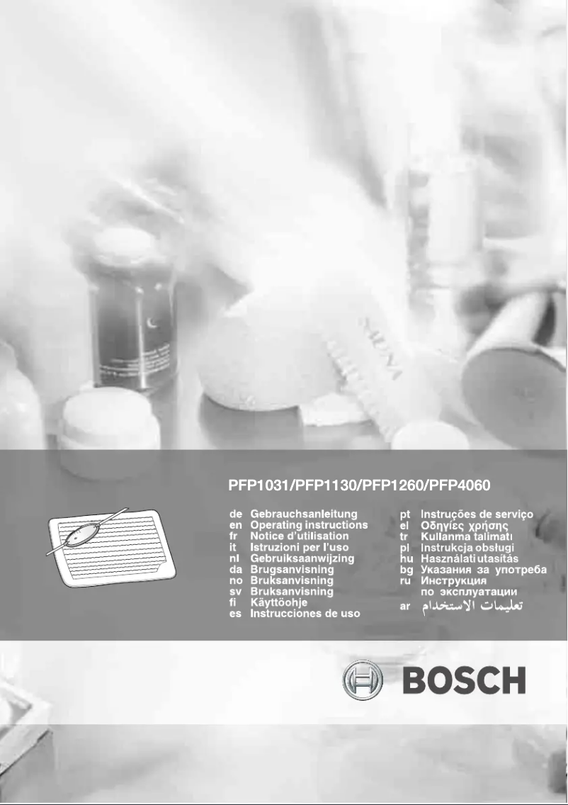 Page 1 de la notice Manuel utilisateur Bosch PFP4060