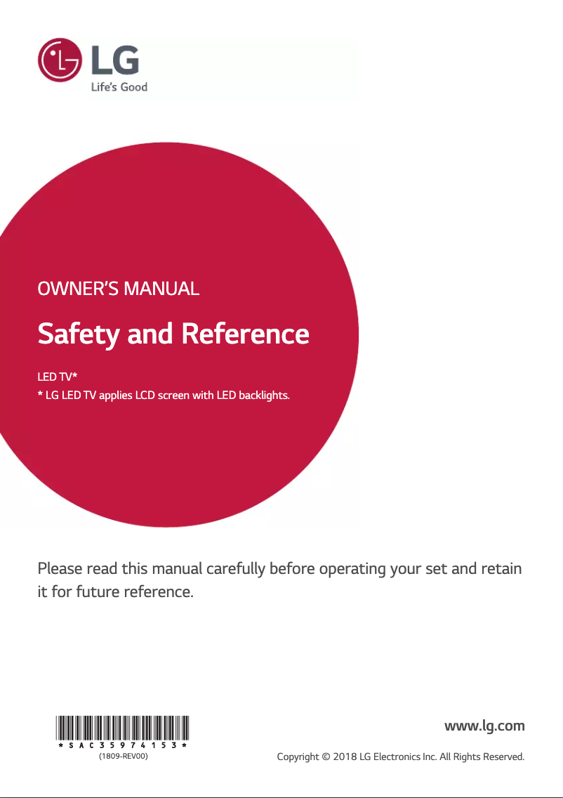 Página 1 del manual Manual de usuario LG 32LU341H