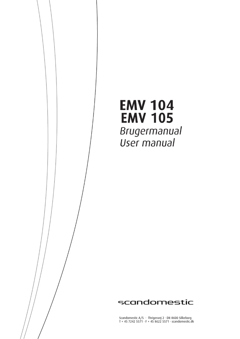 Image de la première page du manuel de l'appareil EMV 104