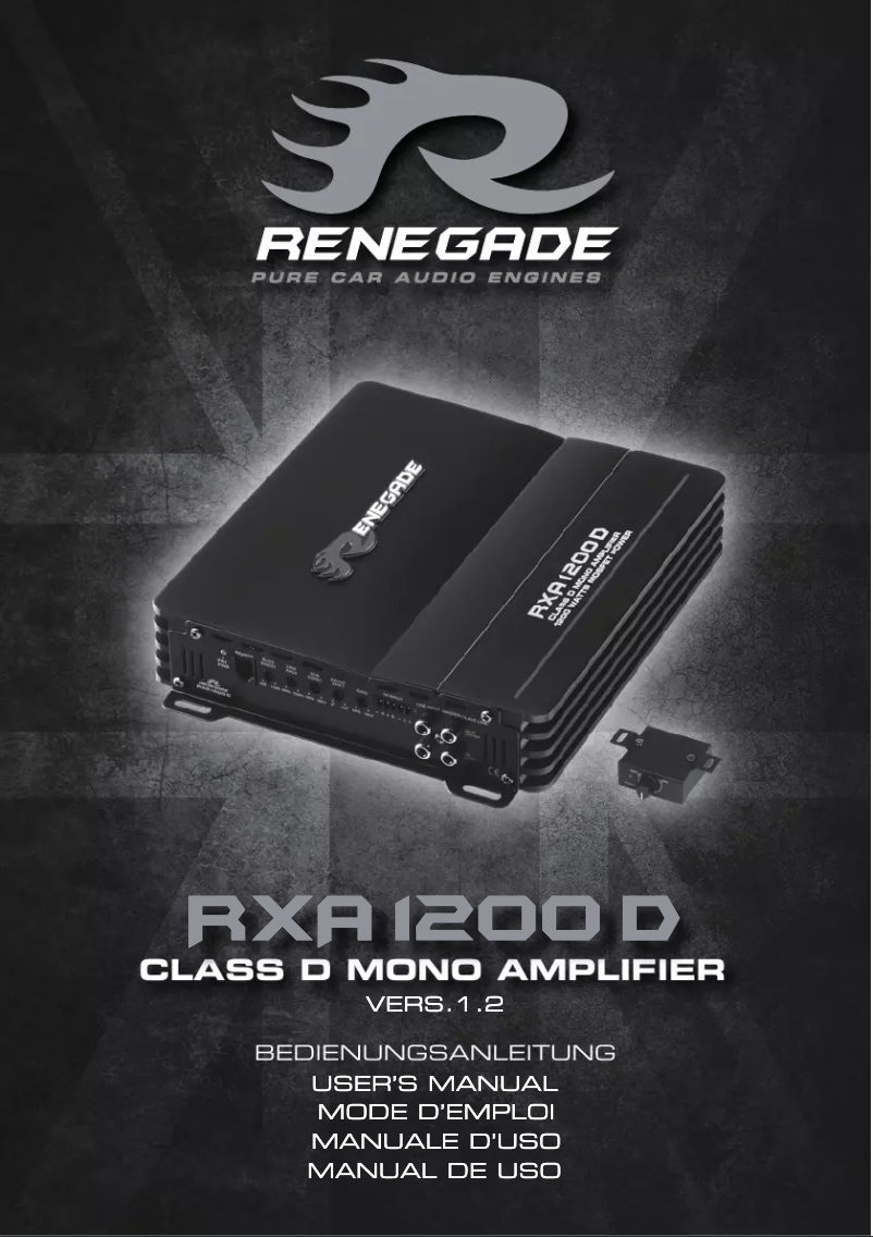 Page n°1 - Manuel utilisateur Renegade RXA800D