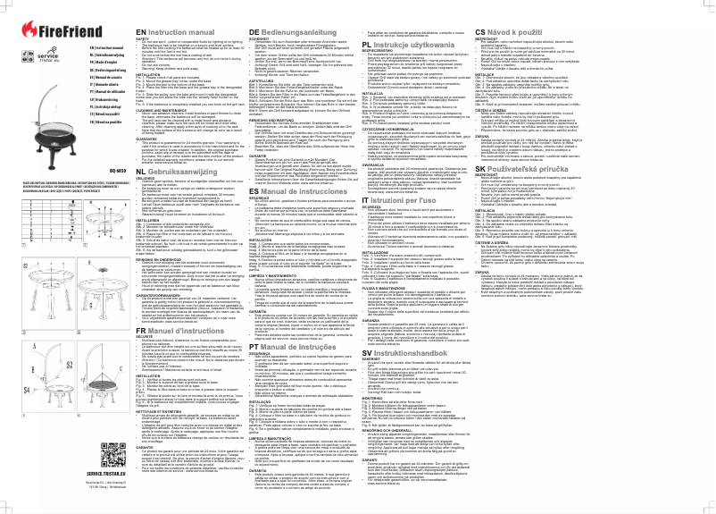 Page 1 of the manual User Manual FireFriend BQ-6850