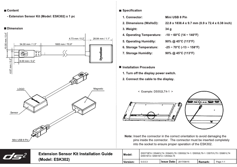 Page 1 de la notice Manuel utilisateur DynaScan ESK302