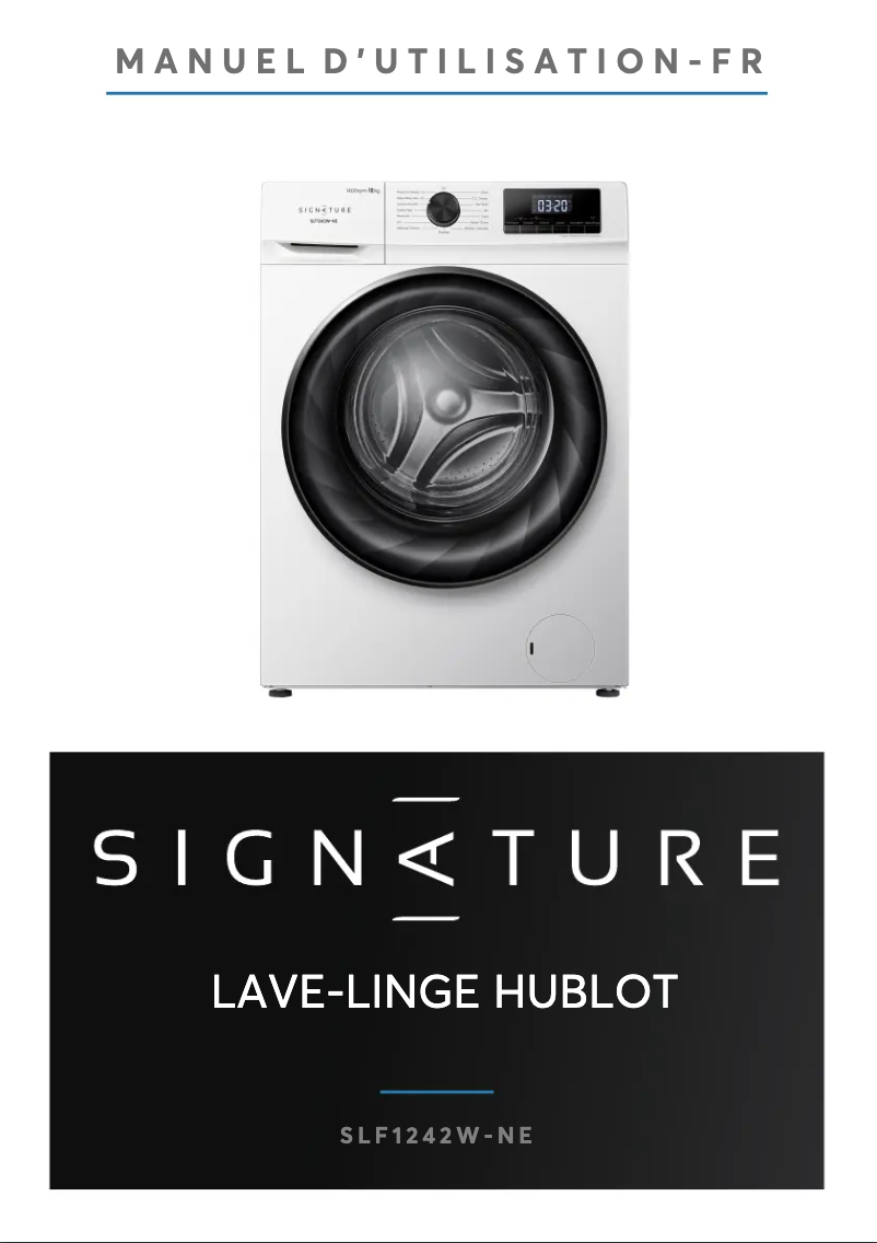 Page n°1 - Manuel utilisateur Signature SLF1242W