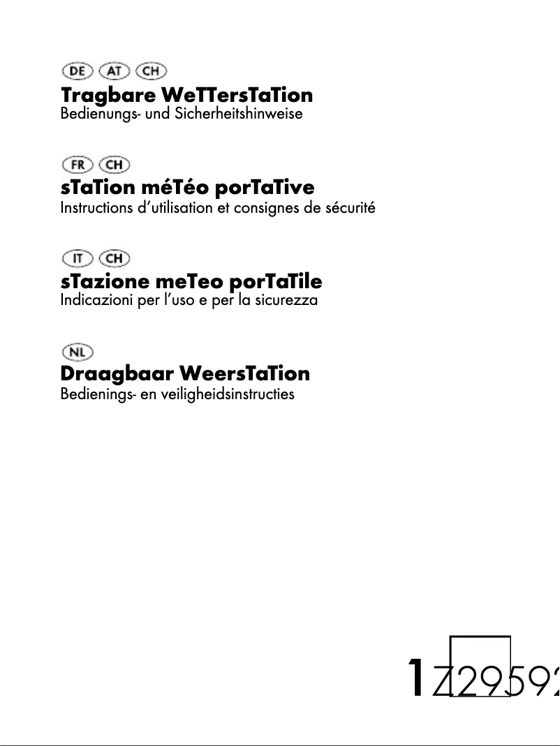 Image de la première page du manuel de l'appareil Z29592