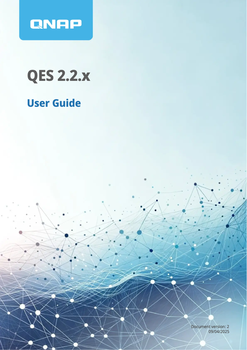 Page 1 de la notice Manuel utilisateur QNAP ES1640DC V2