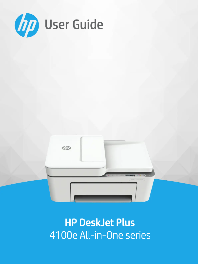 Page 1 de la notice Manuel utilisateur HP DeskJet Plus 4100e