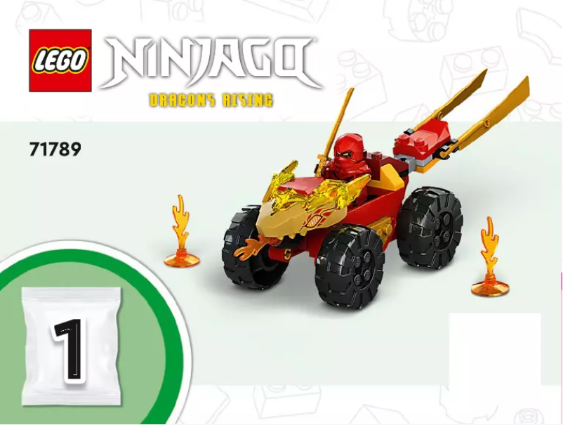 Page 1 de la notice Manuel utilisateur Lego Ninjago 71789
