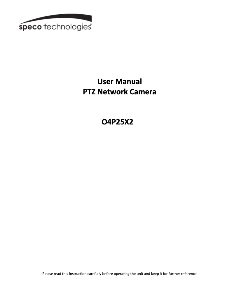 Image de la première page du manuel de l'appareil O4P25X2