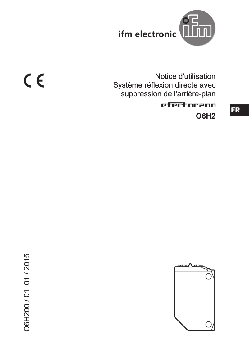 Image de la première page du manuel de l'appareil O6H212