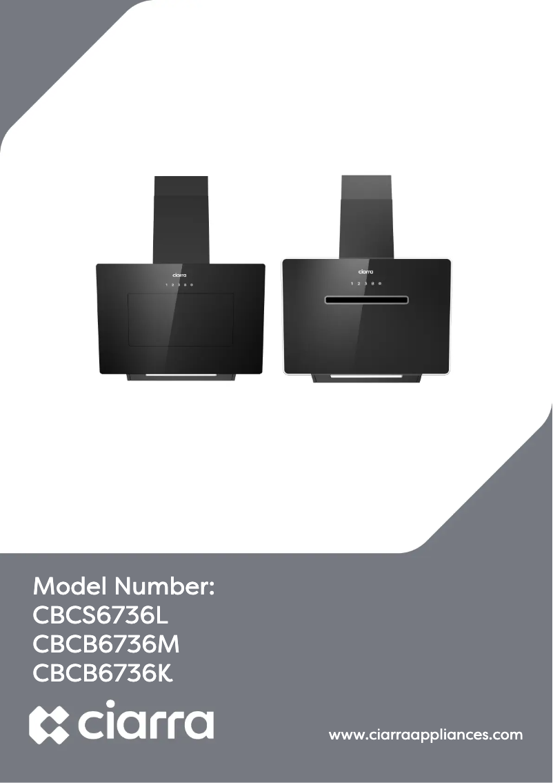 Page 1 de la notice Manuel utilisateur Ciarra CBCB6736L