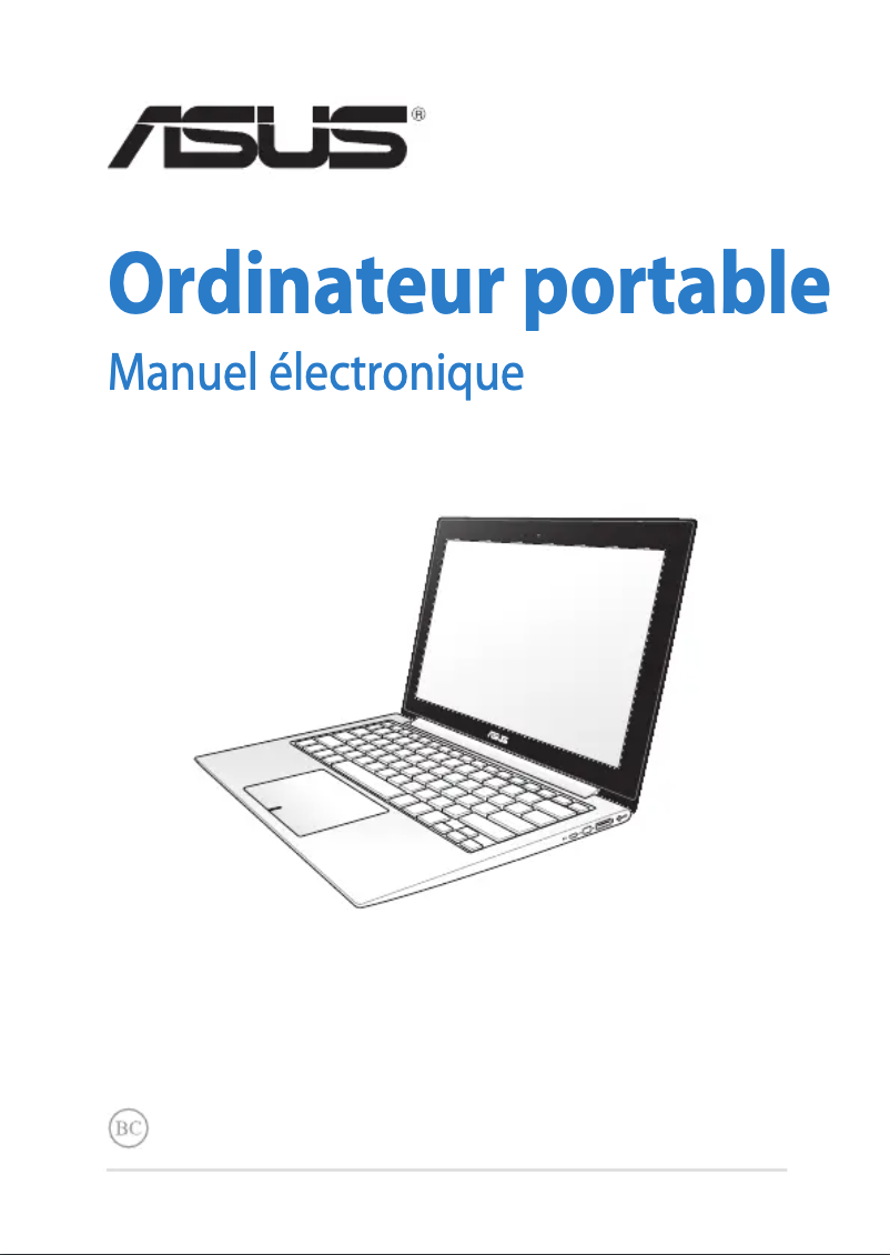 Page n°1 - Manuel utilisateur Asus Zenbook UX31LA