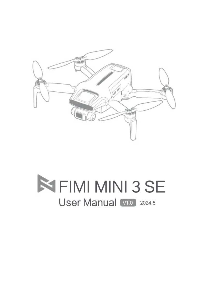 Page n°1 - Manuel utilisateur Fimi Mini 3 SE