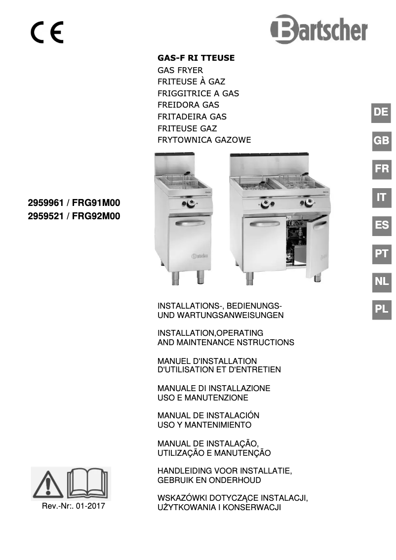 Page n°1 - Manuel utilisateur Bartscher 2959521