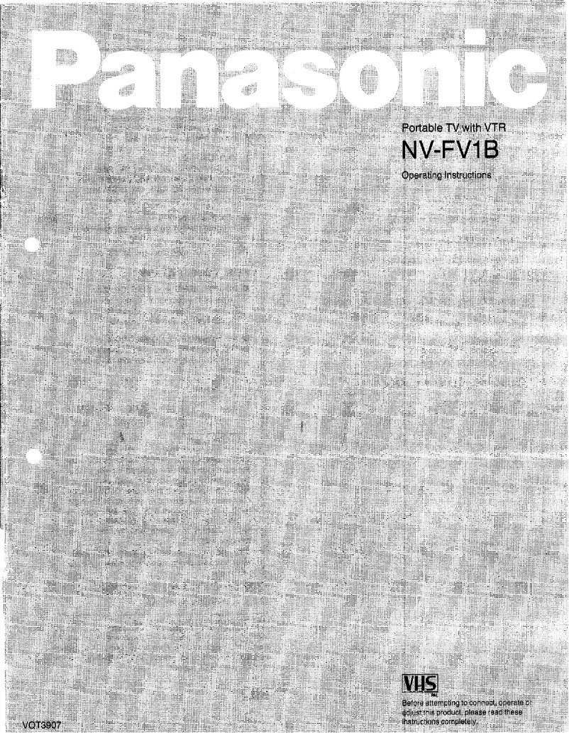 Image de la première page du manuel de l'appareil NV-FV1B