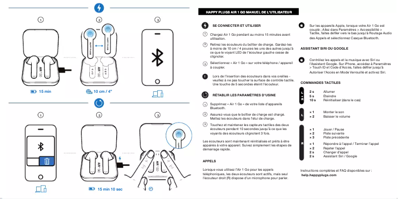 Image de la première page du manuel de l'appareil Air 1 Go