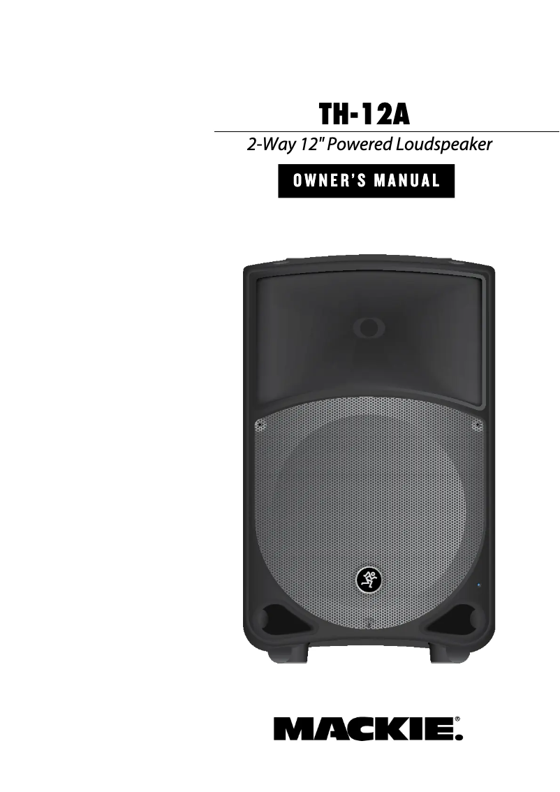 Image de la première page du manuel de l'appareil TH-12A