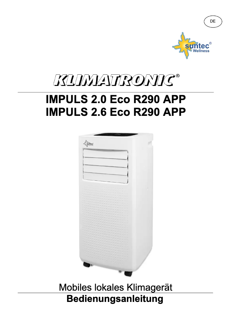 Página 1 del manual Manual de usuario Suntec Impuls 2.0 Eco R290 App