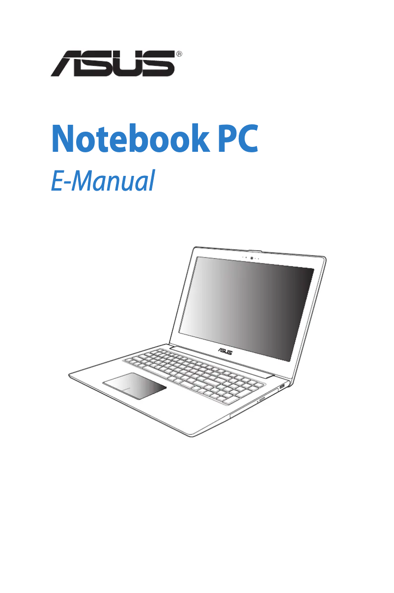 Image de la première page du manuel de l'appareil ZenBook UX52VS