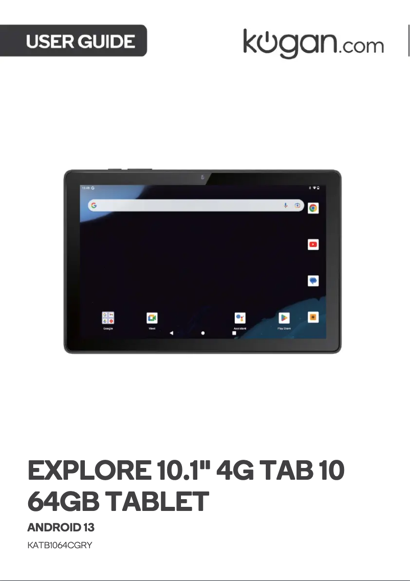 Page 1 de la notice Manuel utilisateur Kogan KATB1064CGRY