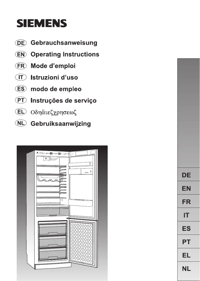 Page 1 de la notice Manuel utilisateur Siemens KG36P320