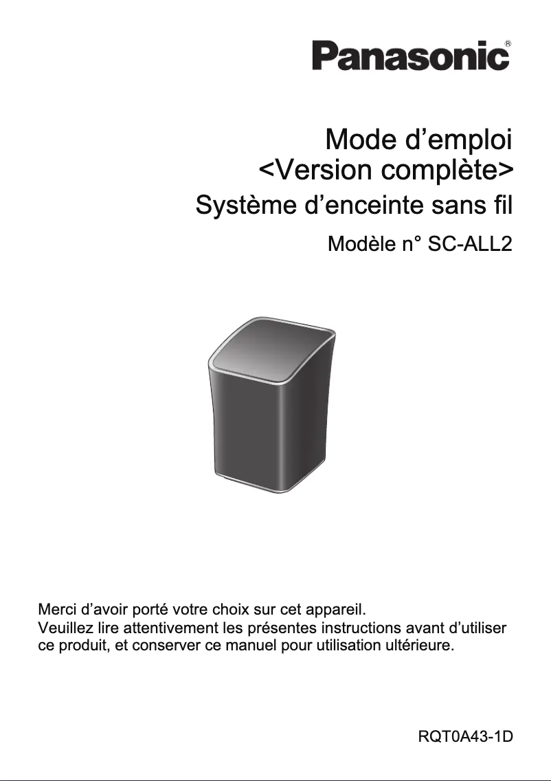 Imagen de la primera página del manual del dispositivo SC-ALL2