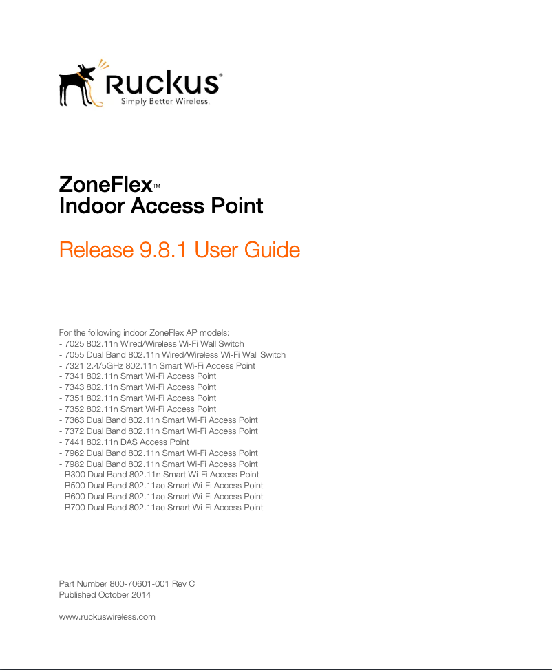 Page n°1 - Manuel utilisateur AMX NXA-WAP-R500