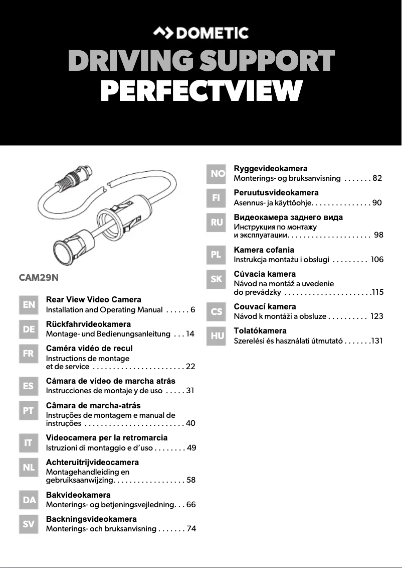 Página 1 del manual Manual de usuario Dometic PerfectView RVS 565