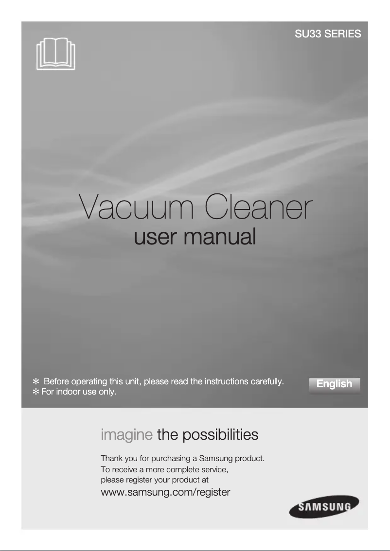 Page 1 de la notice Manuel utilisateur Samsung SU3361