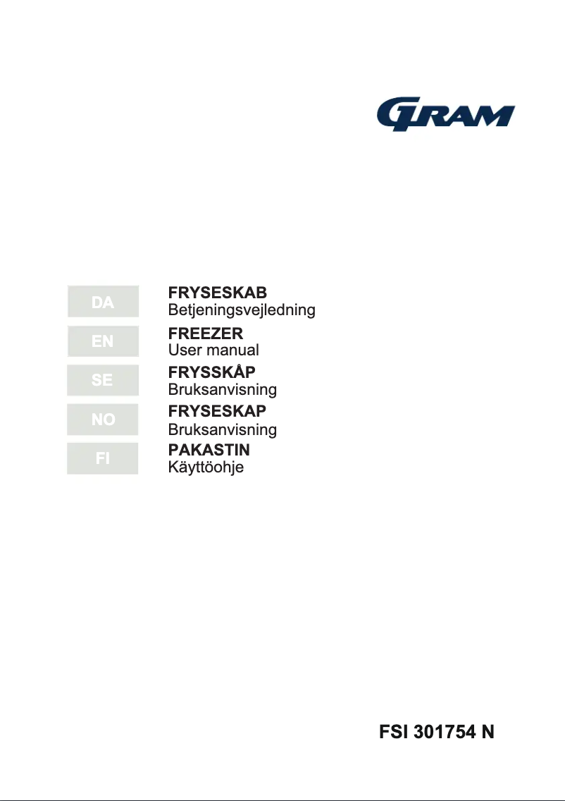 Página 1 del manual Manual de usuario Gram FSI 301754 N