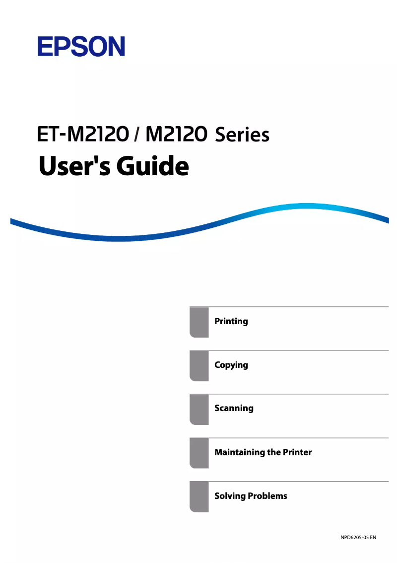 Image de la première page du manuel de l'appareil EcoTank M2129