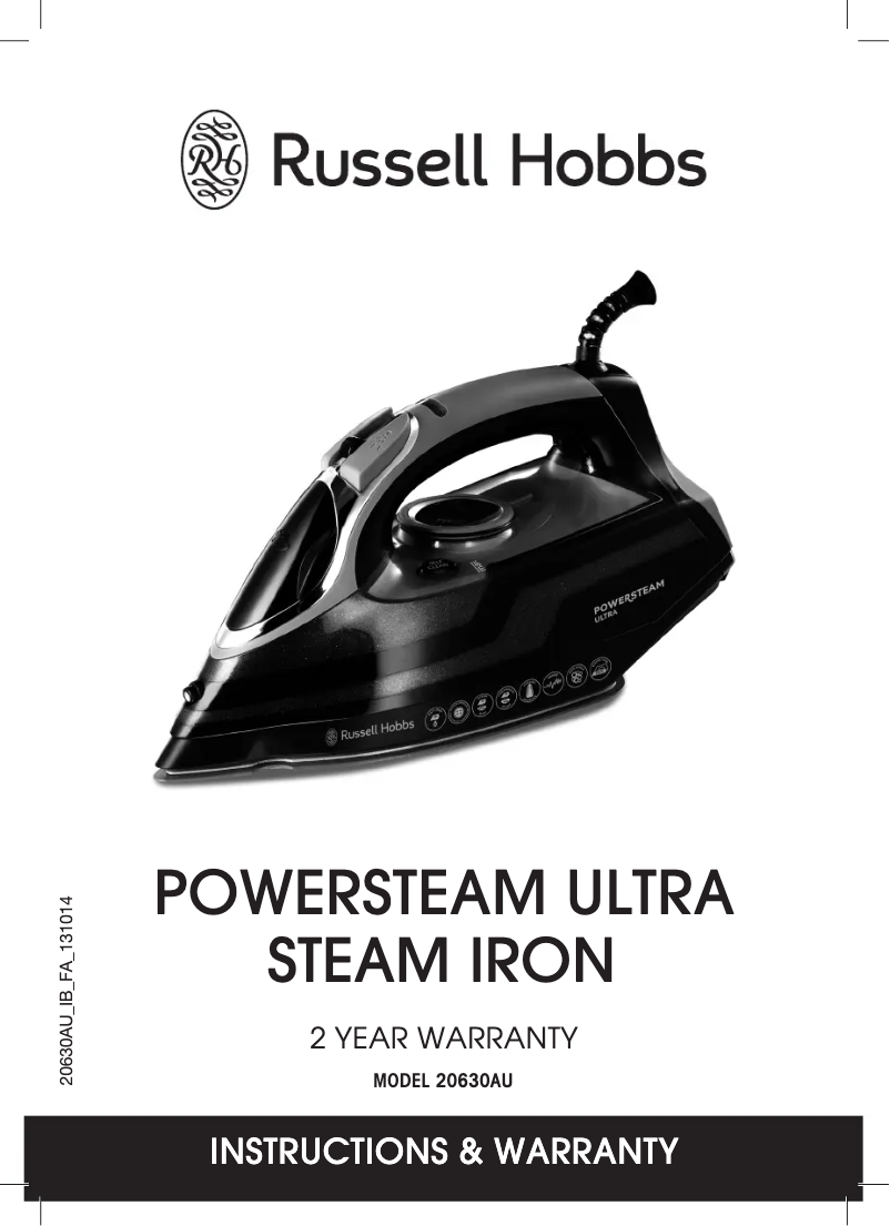 Página 1 del manual Manual de usuario Russell Hobbs Powersteam Ultra 20630