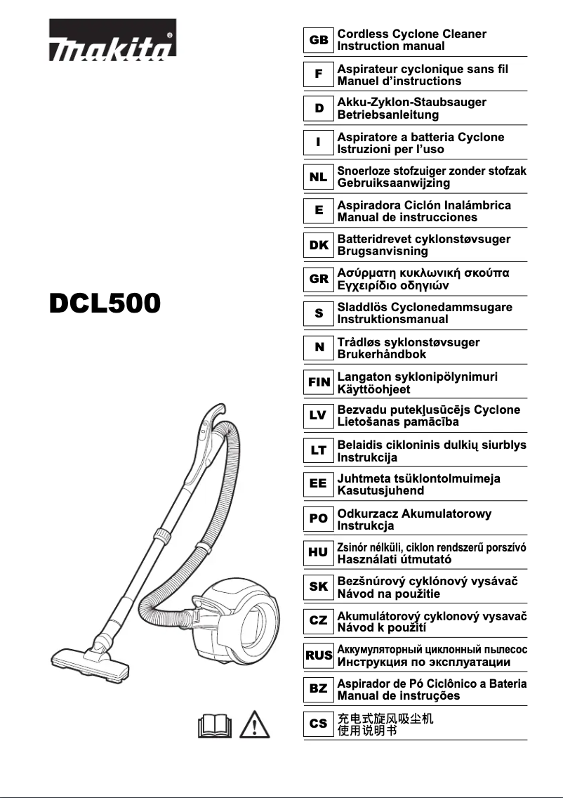 Page 1 de la notice Manuel utilisateur Makita DCL500