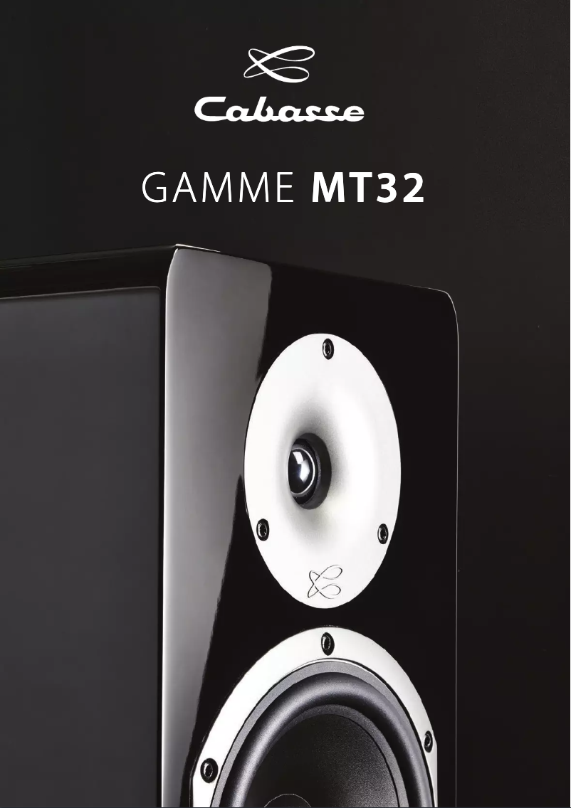 Page 1 of the manual User Manual Cabasse Pampero MT32