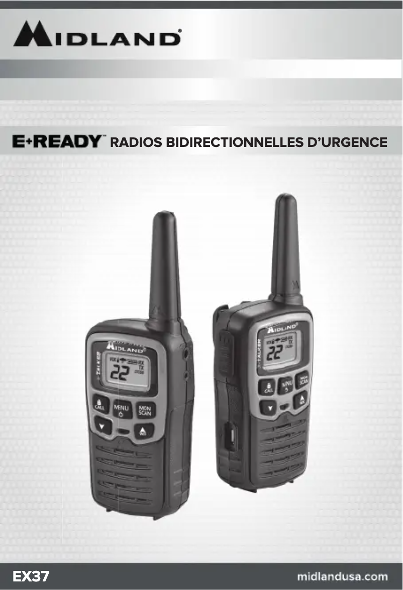 Page n°1 - Manuel utilisateur Midland E+READY EX37VP