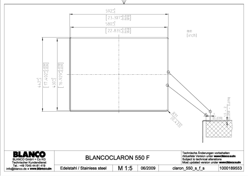 Image de la première page du manuel de l'appareil CLARON 550-IF/N