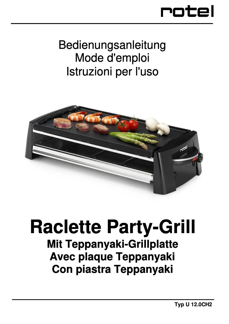 Page n°1 - Manuel utilisateur Rotel U 12.0CH2